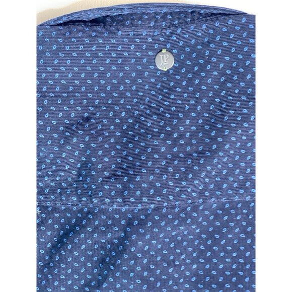 JP 1880 JOHANN POPKEN Baumwolle Blue Western Shirt BIG AND TALL - Picture 7 of 9